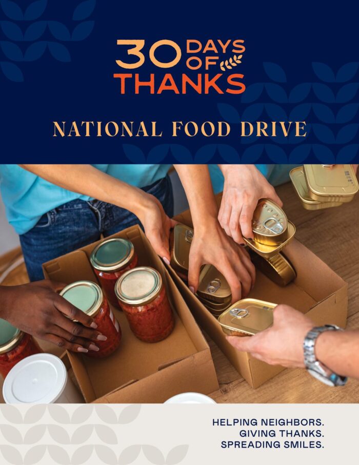 Get Your Give On National Food Drive. Helping neighbors. Giving thanks. Spreading smiles with a canned food drive in our local orthodontist clinics .